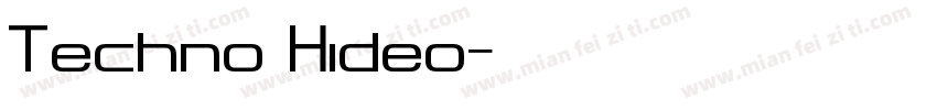 Techno Hideo字体转换